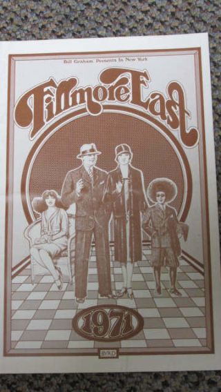 Fillmore East Program/ Handbill 4/24 To 4/29 1971 - Procol Harum & Grateful Dead