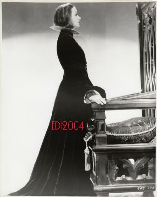 Greta Garbo Older Restrike Rare Photo 1933 " Queen Christina " Majestic Throne
