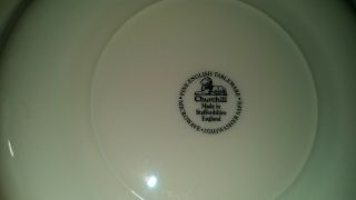 English Scene Blue by Churchill - Dinner Plate - Made in England 7