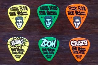 Trick Rick Nielsen 2016 Guitar Pick Set.  Bang Crazy Zoom
