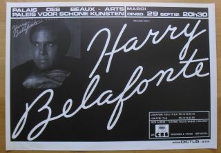 Harry Belafonte Silkscreen Concert Poster 