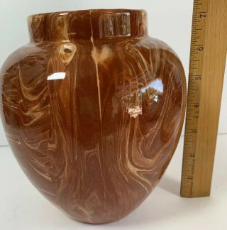 Vintage EMIL CAHOY Handcrafted Swirled Pottery Colome South Dakota 7.  5” Vase 2