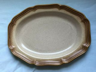 Mikasa Whole Wheat Oval Serving Platter 14 1/2 " Near Rare Hard To Find