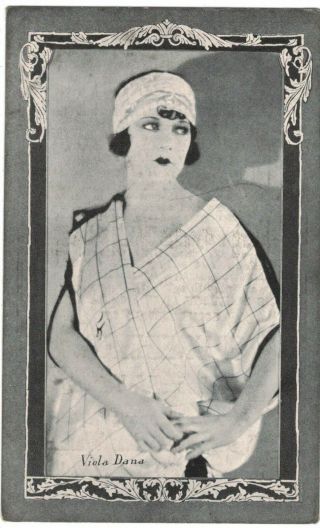 1920s Viola Dana Actor Arcade Card - Park Theater Lehighton Pa