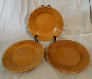 Set Of 3 Pier 1 One Imports Spice Route (ginger) Dinner Plate (s)