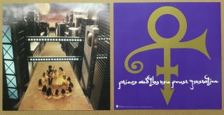 Prince Rare 1992 Set Of 2 Double Sided Promo Poster Flat For Generation Cd