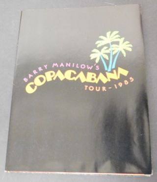 Vtg Rare Huge Barry Manilow Copacabana Tour - 1986 Poster Program