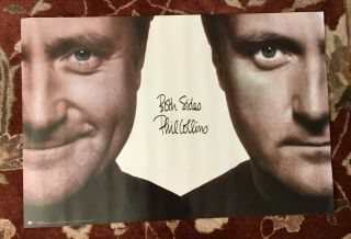Phil Collins Both Sides 1993 Rare Promotional Poster Genesis