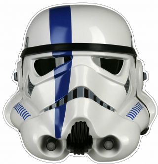 Disney Star Wars Stormtrooper Commander Helmet Custom Vinyl Sticker Decal