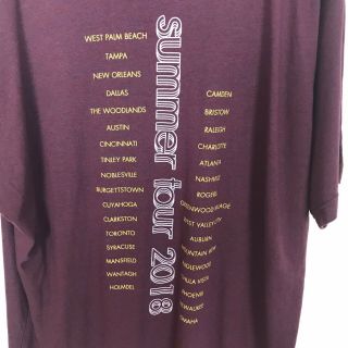 Weezer Summer Tour 2018 Concert Tour Shirt Maroon X - Large XL 4