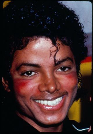 Michael Jackson 4 35mm Color Transparency Slides Of Pop Music Legend