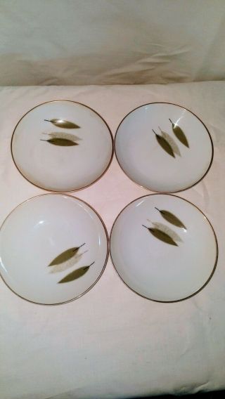 Noritake Japan Sugi Pattern 5 1/2 " Fruit / Dessert Bowls Set Of 4