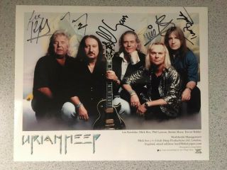 Uriah Heep Signed Autographed 8x10 Color 2002 Publicity Photo