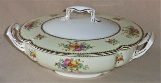 Vintage Coronado Pareek Oval Covered Vegetable Dish By Johnson Brothers