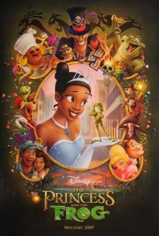 The Prince And The Frog Great D/s 27x40 Movie Poster Disney 2009 (s001)