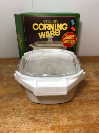 Old Stock Open Box Corning Ware Spice Of Life 3qt Casserole W/Pyrex 5