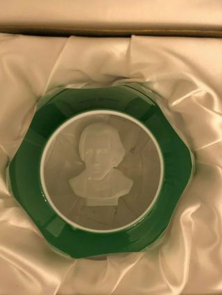 Rare Baccarat Sulphide Crystal Andrew Jackson Presidential Paperweight 3