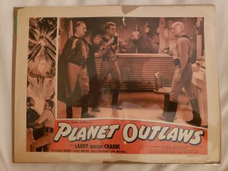 Buck Rogers Planet Outlaws Lobby Card Buster Crabbe. ,  Sci - Fi,  Comic Book