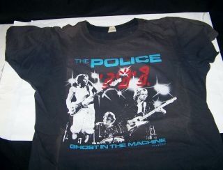 The Police 1982 Concert Tour T - Shirt Purchased At Show One Owner