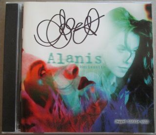 Alanis Morissette Jagged Little Pill Signed Autographed Cd Near