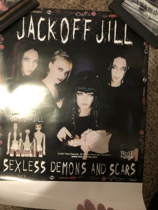 Vintage Jack Off Jill Promo Tour Poster 18” X 24” Scarling