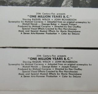 2 Vintage 1967 (8x10) Movie Press Photos ONE MILLION YEARS BC Harryhausen wz8877 4