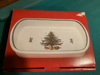 Nikko Happy Holiday Lasagna Dish Pan Open Baker Christmas 12x8 Euc