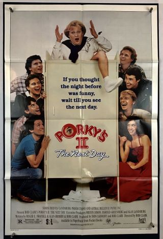 Porkys 2 Movie Poster (fine) One Sheet 1983 Dan Monahan Wyatt Knight 3279