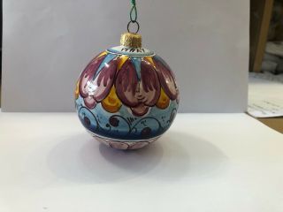 Vietri Pottery - 4 Inch christmas ornaments.  Made/Painted by hand in Italy 4