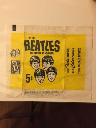 The Beatles Topps Bubble Gum Card Wrapper 1964 (bazooka Ad)