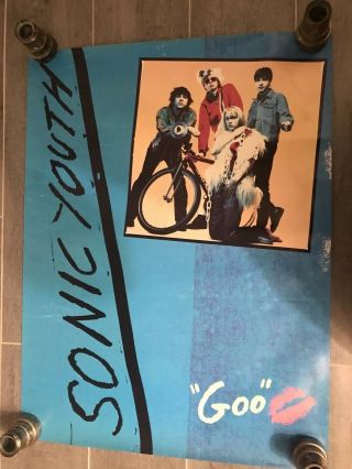 Sonic Youth Goo Geffen Records 1990 Promo Poster Minty York Noise