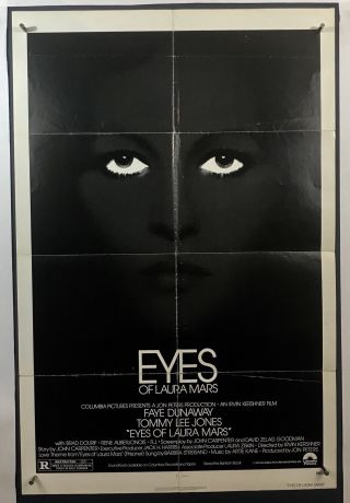 Eyes Of Laura Mars Movie Poster (good) One Sheet 1978 Sci - Fi Faye Dunaway 1303