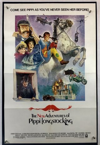 Adventures Of Pippi Longstocking Movie Poster (fine) One Sheet 1988 Fantasy 3431