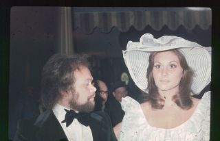 Linda Lovelace - David Winters - At Oscars - - Vintage Color Slide Transparency -