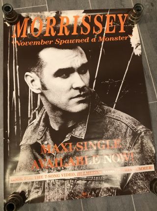 Morrissey November Spawned A Monster 12” 1990 Promo Poster Minty The Smiths
