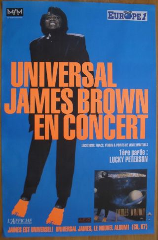 James Brown French Concert Poster 