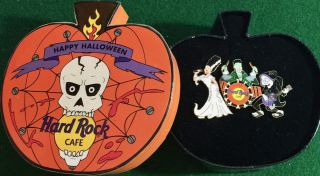 Hard Rock Cafe Kobe 2001 Halloween Puzzle 3 Pin Set Box Monsters Band Hrc 4031