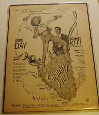 1953 Doris Day In Calamity Jane Vintage Movie Print Ad