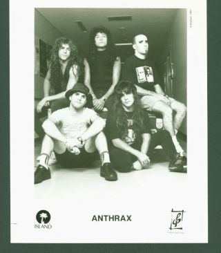 Anthrax Rare Press Photo Thrash Metal Scott Ian Frank Bello Joey Belladonna