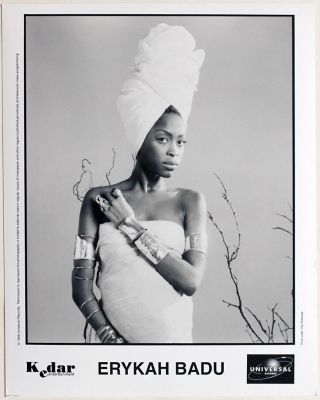 Soul Singer Erykah Badu 1996 Promotional Photograph