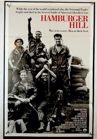 Hamburger Hill Movie Poster (fine -) One Sheet 1987 Vietnam John Irvin 3109