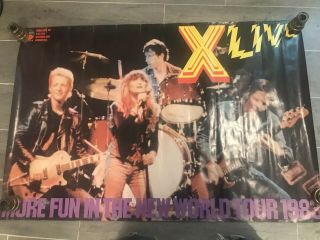 X More Fun In The World Tour 1983 Promotional Poster 24 X 36 Los Angeles