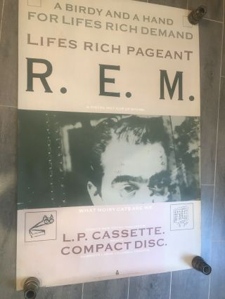 Rem Life”s Rich Pagent Us 1986 Promotional Poster