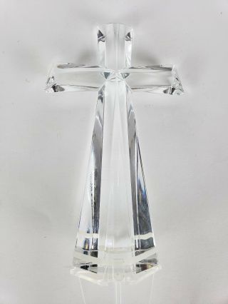 Teleflora Gifts Crystal Cross - 24 Lead Fine Bohemian Crystal With Stake