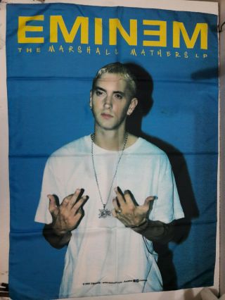 Vintage Eminem 2001 Textile Poster Flag Rap Hip Hop
