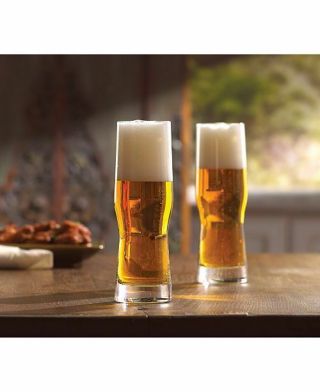 LENOX Tuscany Classic Craft Beer Crystal Glasses Set of 4 IPA Ale Tall Slender 5
