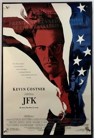 Jfk Movie Poster (verygood, ) 1sh Doublesided 