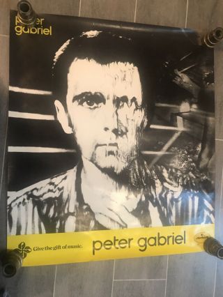 Peter Gabriel Melting 2nd Album Promo Poster;24 25 Xx 22 Awesome