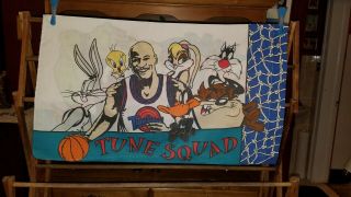 Vtg Space Jam Michael Jordan Looney Tunes Pillowcase 1996