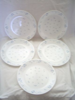 Corelle Provincial Blue 10.  25 " Dinner Plates Set Of 5 1970 